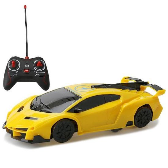 24 Garçon D'escalade 1 Mur Télécommande Voiture Jaune Enfant Charge Jouet Cascadeur 4AqS5jcL3R