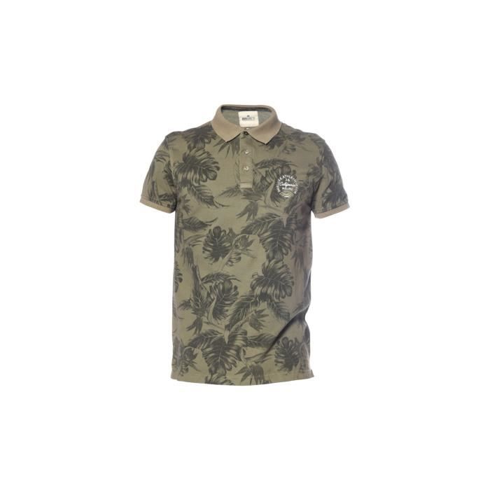 DEELUXE - BELLEZA Polo Vert Manches Courtes Imprimé Tropical - Garçon
