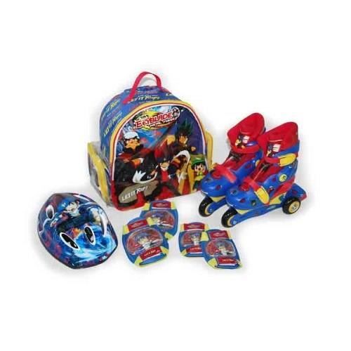 BEYBLADE Pack Rollers en Ligne + Set de Protections et Casque