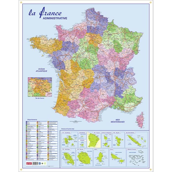 France Routiere Carte France Administrative, Routière et Dom-Tom - Achat / Vente carte ...