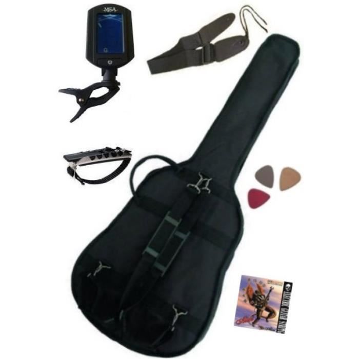 PACK-6-Accessoires-Guitare-Electrique-4-4-(Housse-...