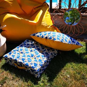 COUSSIN - MATELAS DE SOL Coussin de sol 100% coton imprimé DJIBOUTI 40x40cm