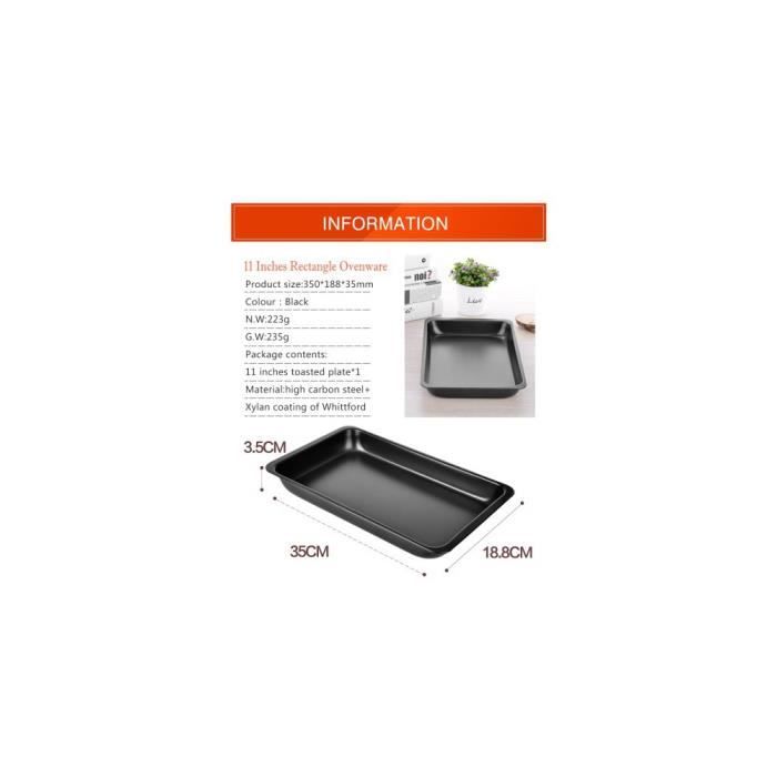 Plaque de cuisson antiadhésive 11 pouces2