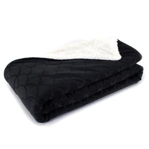 PAVILLON INTERIEUR Plaid Goya 130x160 cm noir