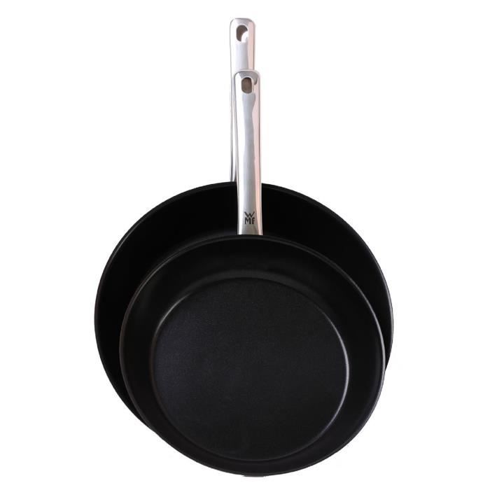 Poêles à frire WMF en acier inoxydable avec poêle antiadhésive Ø 24 et 28 cm