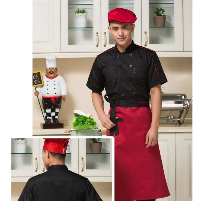 Xxxl Hotel Waiwaizui Taille Cuisinier Veste T De Travail Shirt nxq4rn