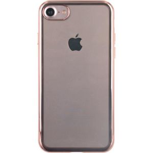 BIGBEN CONNECTED Coque Semi-Rigide Iphone 7 - Transparente Contour Métal Rose