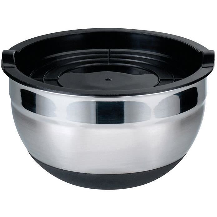 Bol patissier 24 cm inox silicone + cv