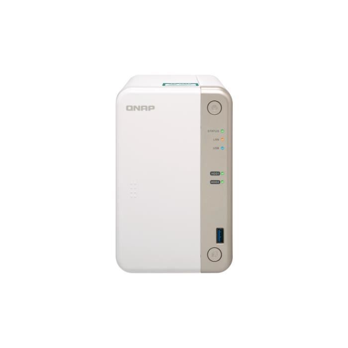 QNAP - Serveur de Stockage (NAS) - TS-251B-4G - 2 Baies - Boitier nu