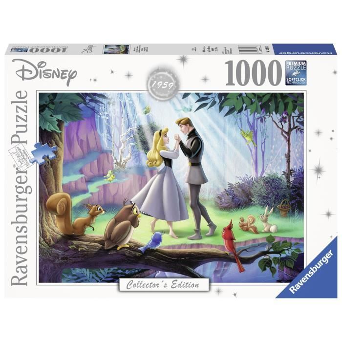 RAVENSBURGER Puzzle Adulte 1000 p - La Belle au bois dormant Cendrillon, Casse Tete, Disney,Aurore,malefique, 4005556139743