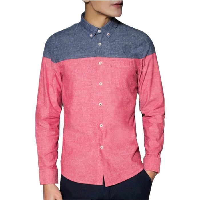Manche Longue Coton Chemise Homme 1JK3FcTl