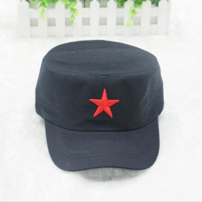 Nouveau Chinoise Russe Armée Casquette Cap Chapeau Badge Detoile Rouge En Coton