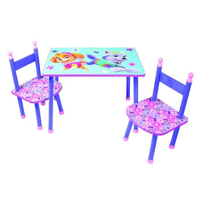 PAT'PATROUILLE Table + 2 Chaises