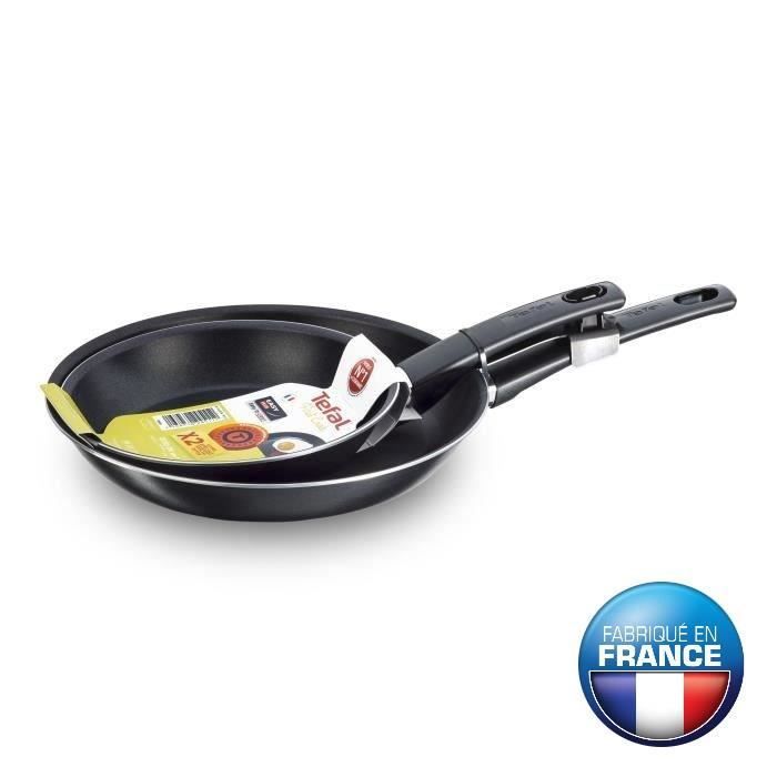 TEFAL FIRST COOK B3049802 Lot de 2 poêles - 20 et 26cm - Gaz