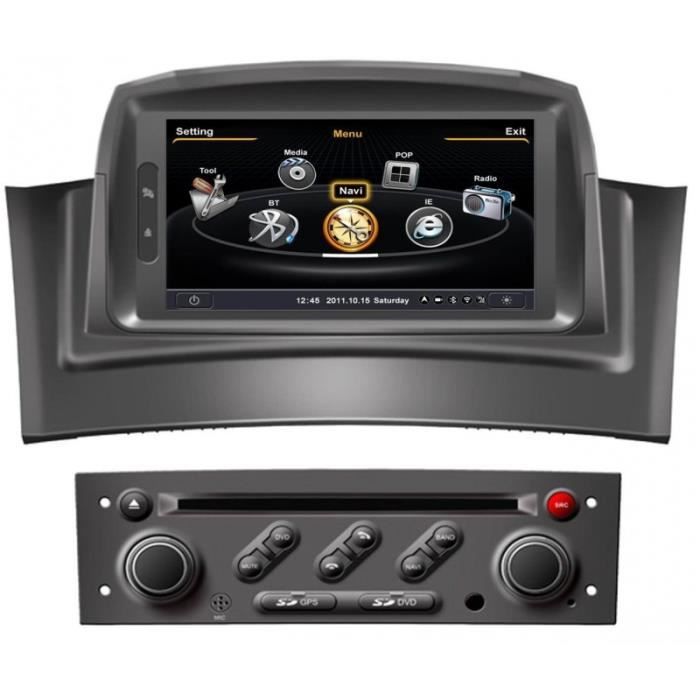 Autoradio GPS bluetooth pour Renault Megane 2 & Kangoo I