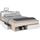 COMBO Lit adulte contemporain décor acacia - l 150