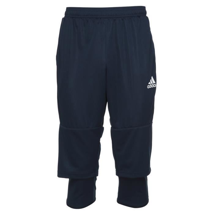 ADIDAS Tiro 17 Pantalon 3 / 4 - Bleu foncé / Blanc