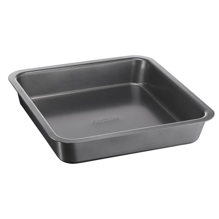 TEFAL AIRBAKE Moule à cake carré J0825215 - 23cm - Gris