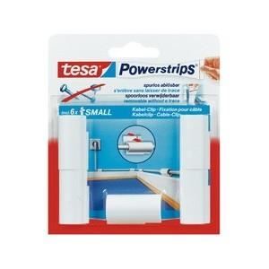 TESA 5 fixations pour cables + 6 Mini Powerstrips