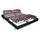 Sommier de relaxation 2x65 plots déco bois noir de