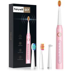 Brosse a dents electrique rechargeable sans fil pour adultes IPX7 Etanche 5 Modes à choisir Rose - Brosse à dents électrique Sonic Brosse a dents electrique rechargeable sans fil pour adultes IPX7 Etanche 5 Modes à choisir Rose - Brosse à dents électrique Sonic
