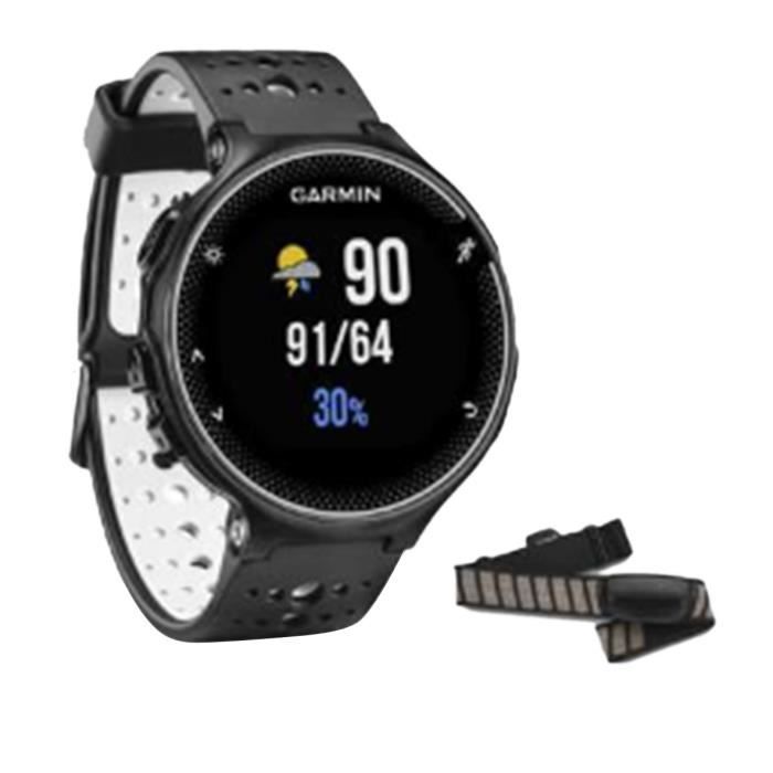 GARMIN Forerunner 230 + Cardio Noir et Blanc