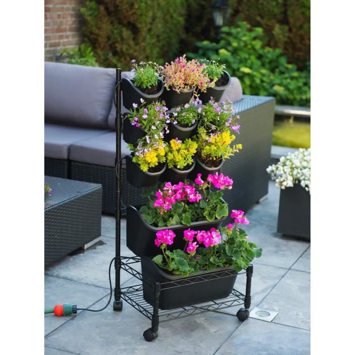 Nature Support de jardin vertical mobile 44 x 32,5 x 97 cm 6020274