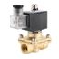 Électrovanne action directe cuivre pur bobine carrée ca 220v 1-2