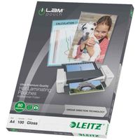 POCHETTE PLASTIQUE LEITZ 100 Pochettes de plastification - A3 - Brill POCHETTE PLASTIQUE LEITZ 100 Pochettes de plastification - A3 - Brill