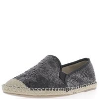 ESPADRILLE Espadrilles femme noires avec effet brillant - Cou ESPADRILLE Espadrilles femme noires avec effet brillant - Cou