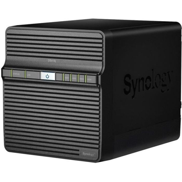Synology DiskStation DS418j - Carcasa NAS de 4 bahías