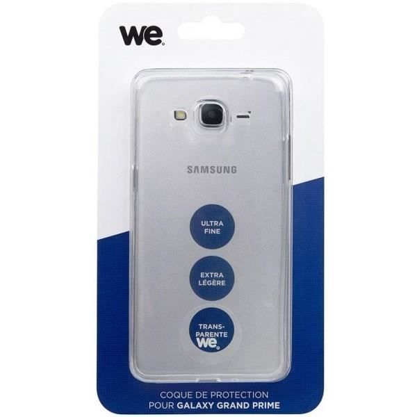 WE Coque de protection pour Samsung Galaxy Grand Prime en TPU semi rigide - Transparente