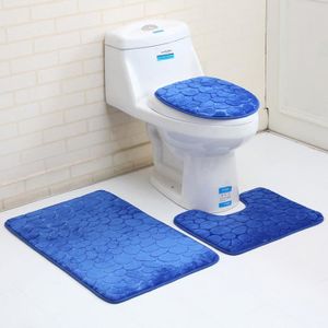 TAPIS DE BAIN  3 PC Salle De Bains Ensemble Tapis De Contour De T