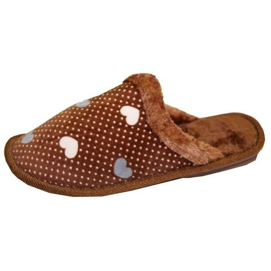 Confortable Style Imprimé Mule Femme Mouton Pantoufle Fourré Chausson f7bYvgy6