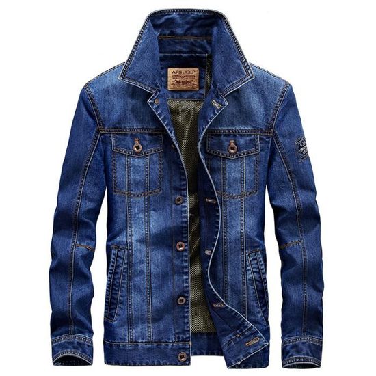 Coton Homme Veston Manteau Vêtements Denim Mode Pardessus Jacket Blouson Casual Masculin aT5qq