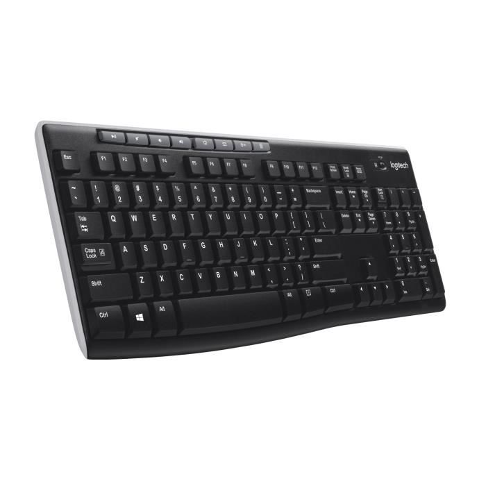 LOGITECH Clavier sans fil K270 - Azerty - PC / Mac - Noir