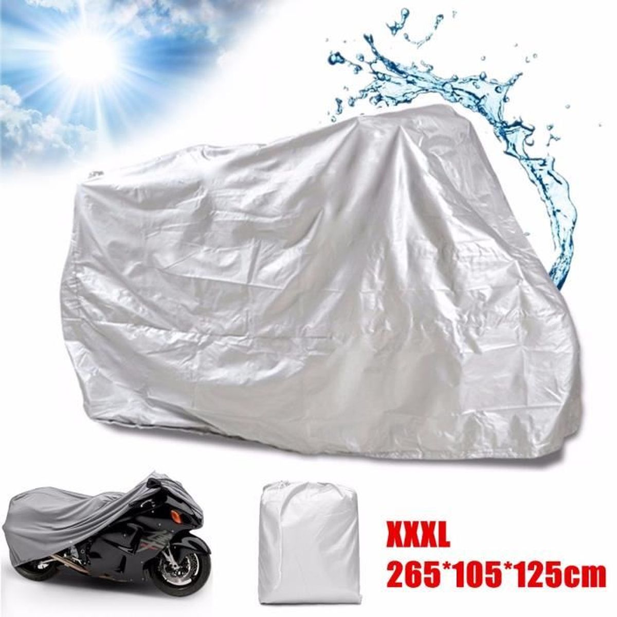 Selle de v/élo /élastique avec Protection UV et Protection Contre la Pluie et la poussi/ère