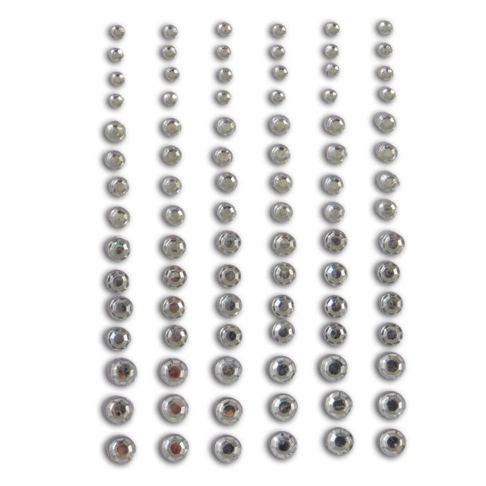 TOGA Pack de 90 Strass autocollantes 'Diamants'