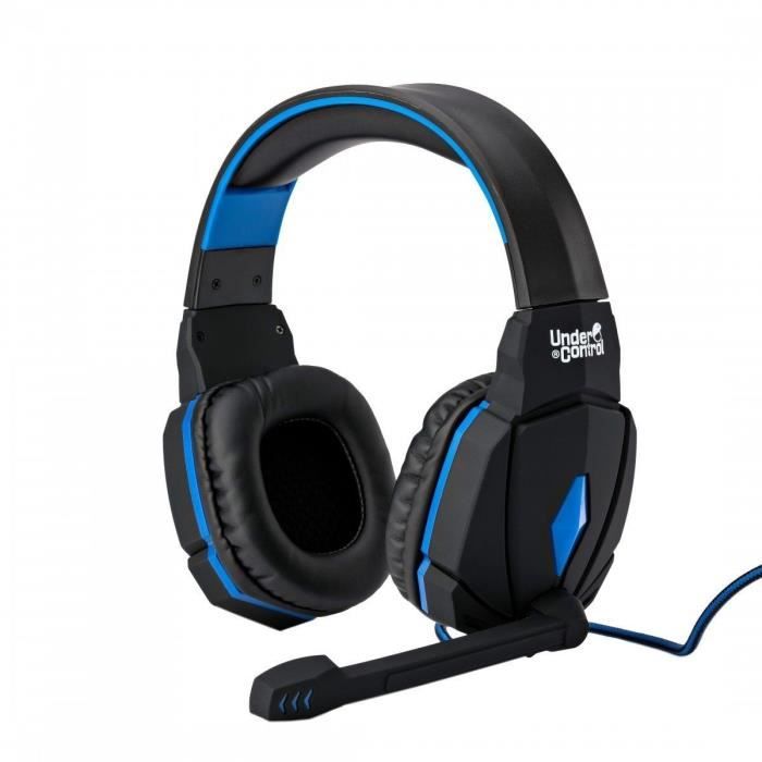 Casque filaire pour PS4 Proxima Plus Noir et bleu