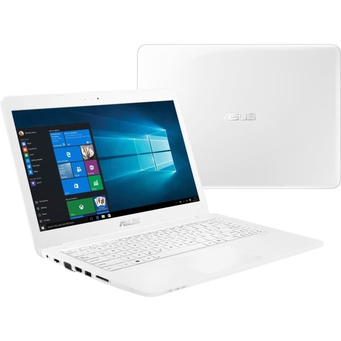 Ordinateur Portable - ASUS E402WA-GA074T - 14 pouces - AMD E2-6110 - RAM 4Go - Stockage 64Go - AMD Radeon R2 - Windows 10 Pro S