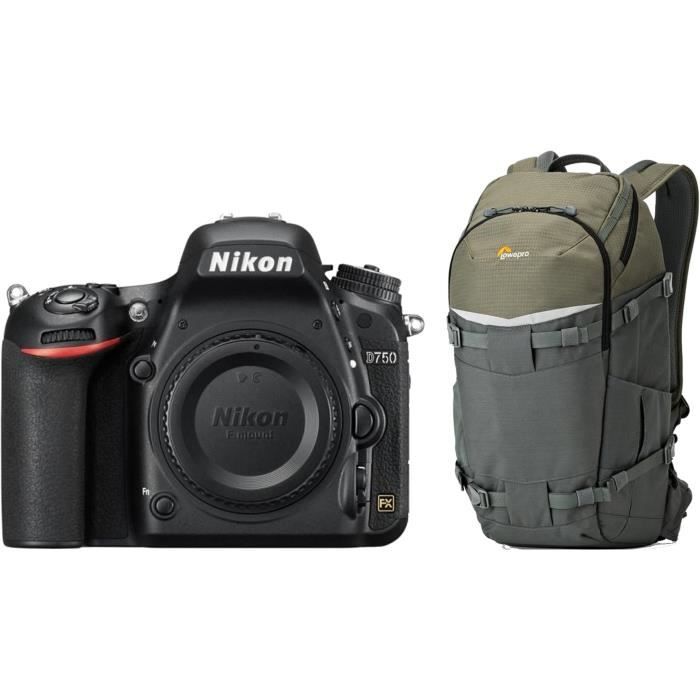 NIKON D750 Boîtier nu appareil photo Réflex + Sac à dos