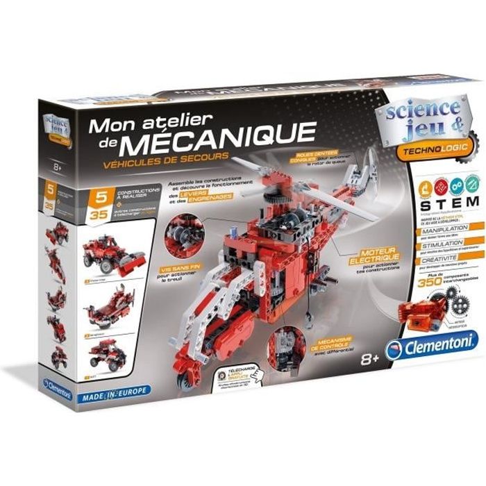 CLEMENTONI Mon Atelier de Mécanique - Véhicules de secours