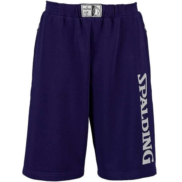 SPALDING Team Short - Marine/Gris argenté