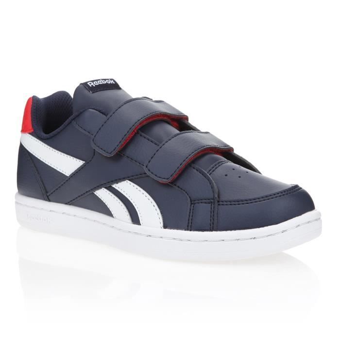 REEBOK Baskets Royal prime vlc - Enfant - Bleu marine et rouge