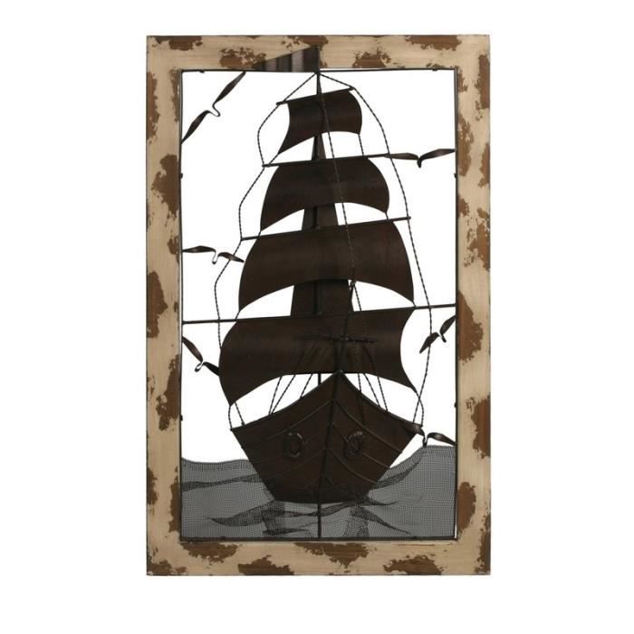 Grand Cadre Marin Bateau Voilier Caravelle Grandes Voile En Metal