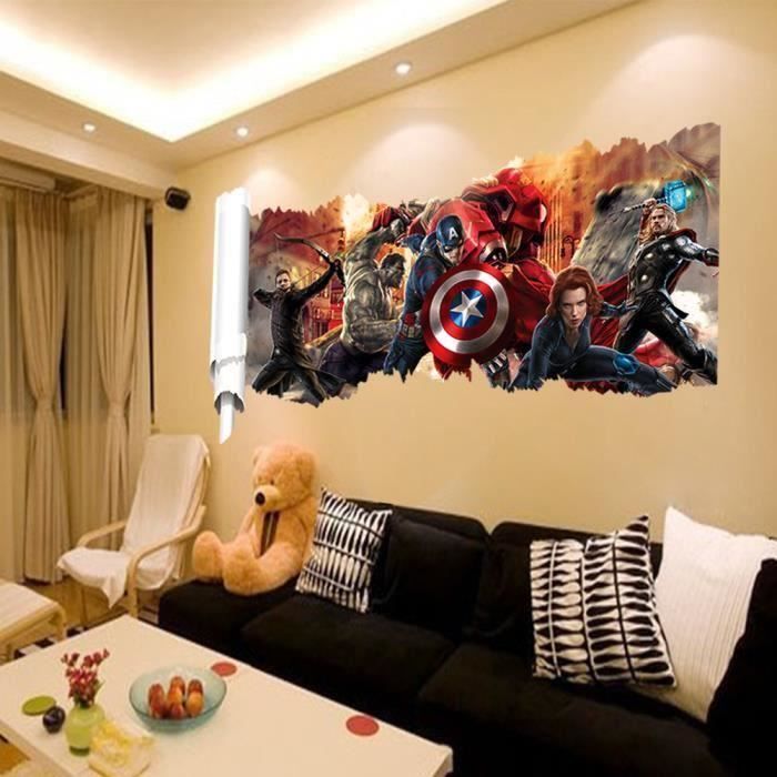 The Avengers Sticker Mural Stickers De Marvel Pour Chambre Denfants