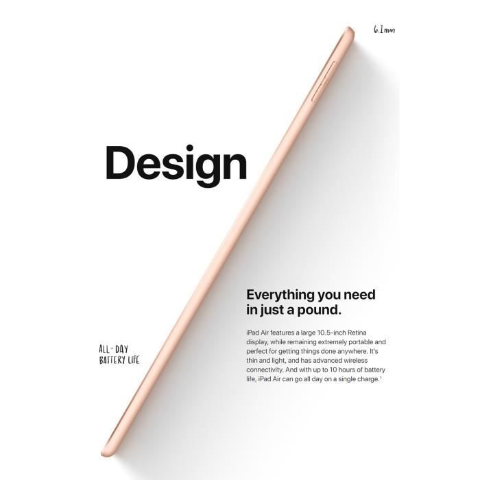  - Apple iPad Air 256 Go 10,5 pouces (tablette3