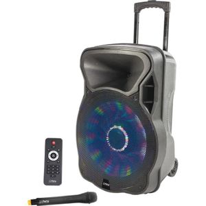 PARTY LIGHT & SOUND PARTY-15LED Enceinte portable 15??/38cm - 800W avec USB/FM/Micro VHF/Bluetooth