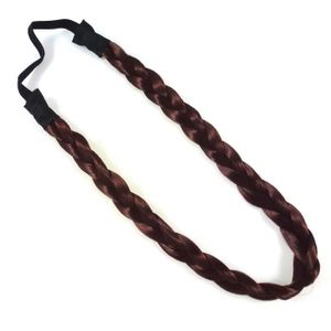 Accessoires cheveux , Headband,bandeau,serre tête tressé cheveux large , auburn