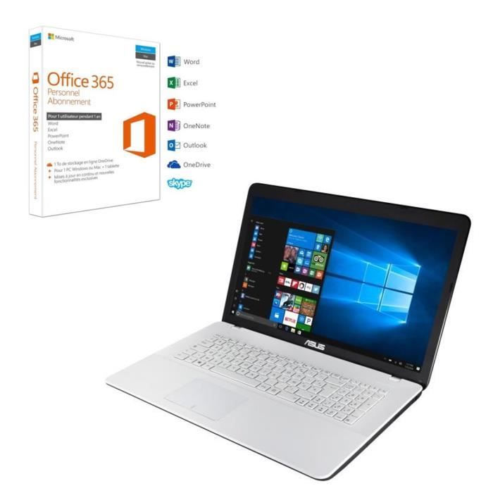 Pack ASUS PC Portable F751NA-TY018T 17,3\